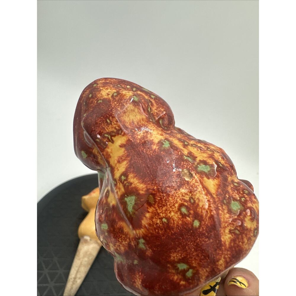 Lot Of 2 Vintage Plant Waterers Mushroom Frog - Picture 5 of 9